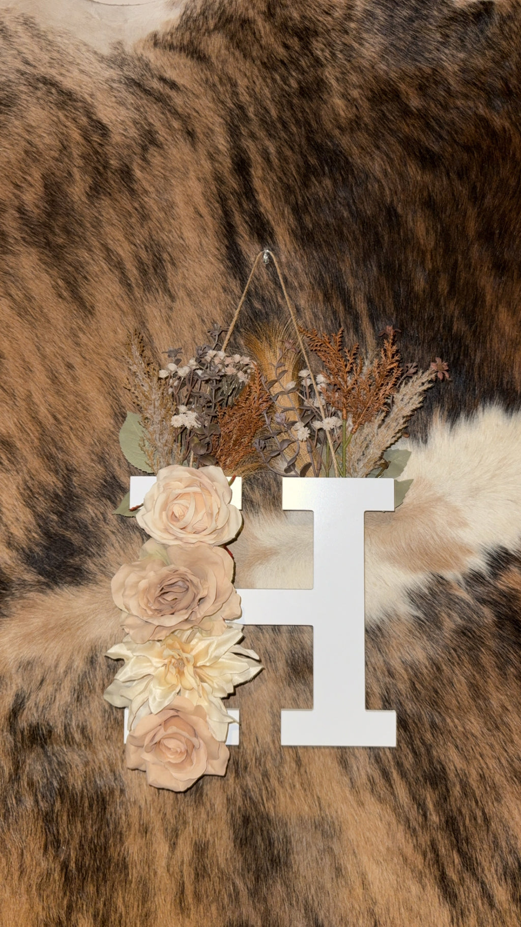 Custom Floral Inital Letter