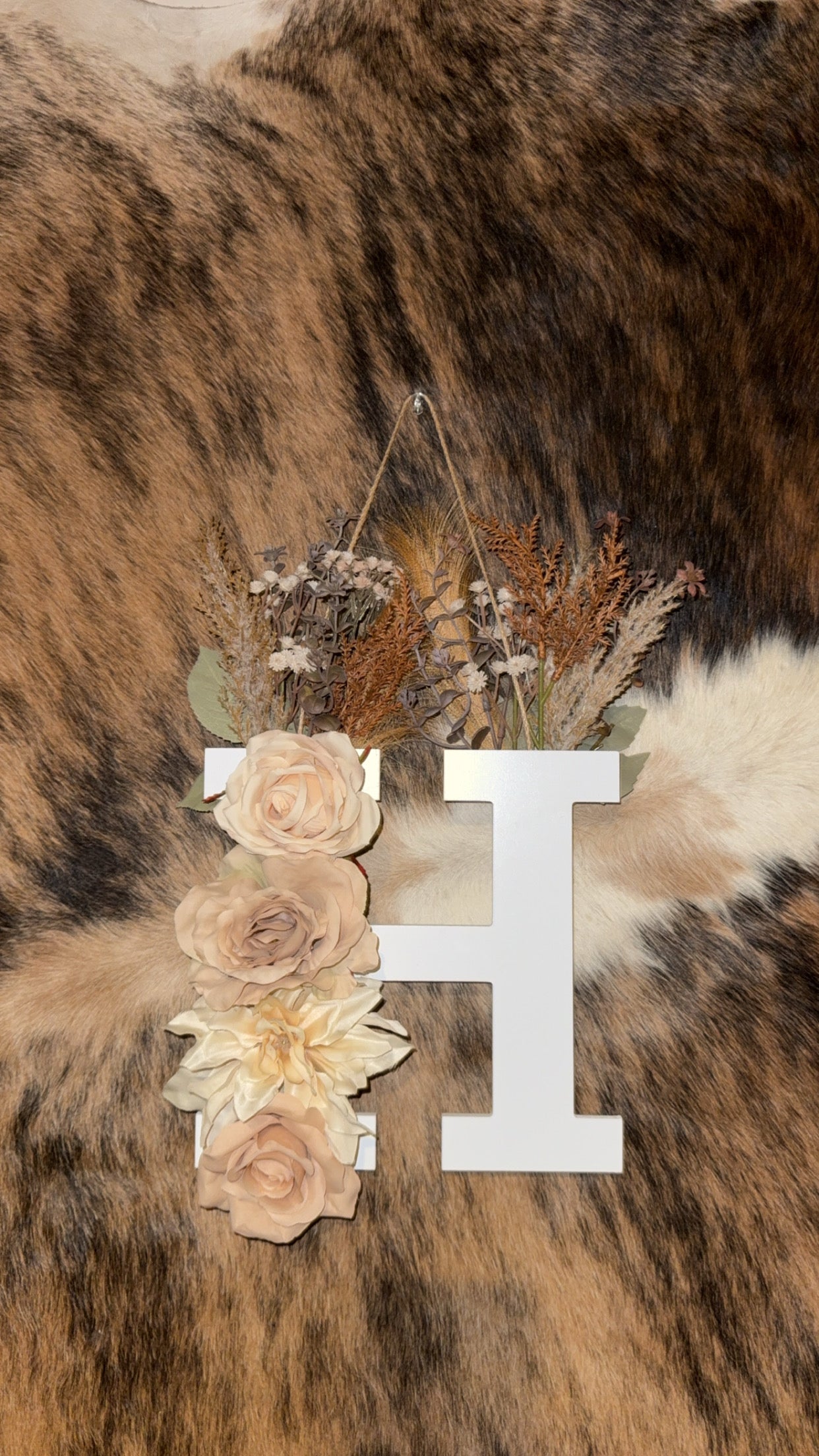 Custom Floral Inital Letter